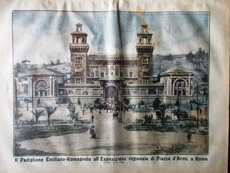 La Tribuna Illustrata 6 Agosto 1911 Eolo Lanthelme Padiglione Emiliano …