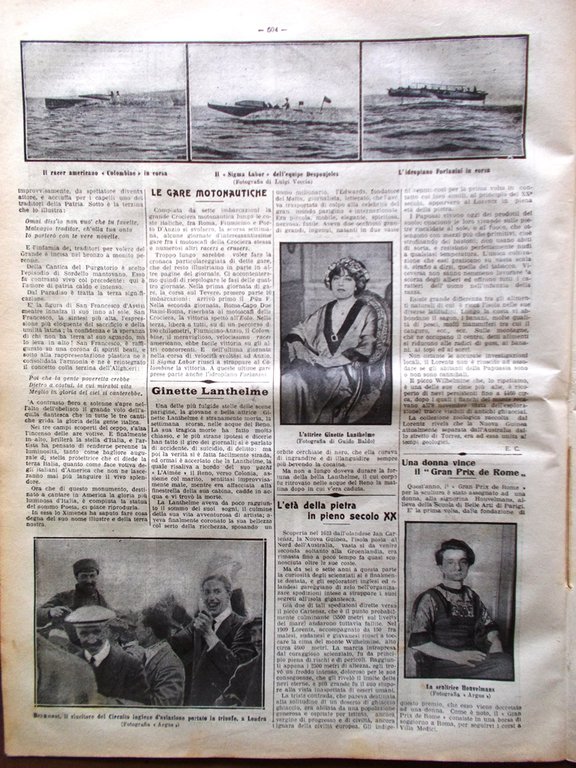La Tribuna Illustrata 6 Agosto 1911 Eolo Lanthelme Padiglione Emiliano …