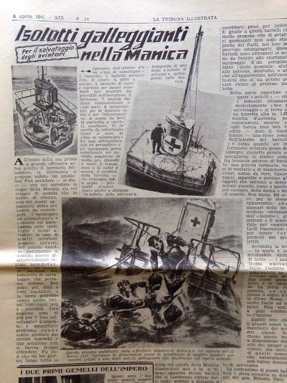 La Tribuna Illustrata 6 Aprile 1941 WW2 Sgambati Jugoslavia Manica …