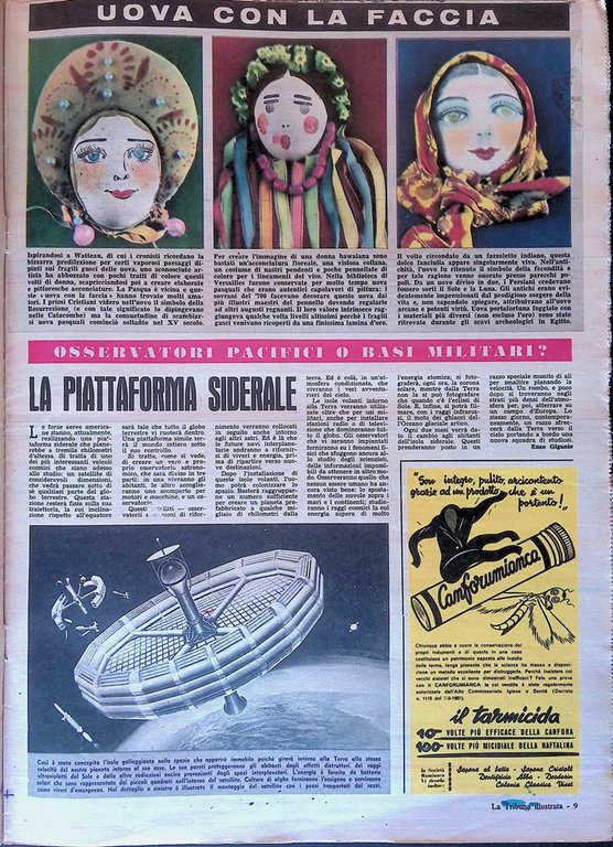La Tribuna Illustrata 6 Aprile 1958 Scoperta dei Maya Mike …