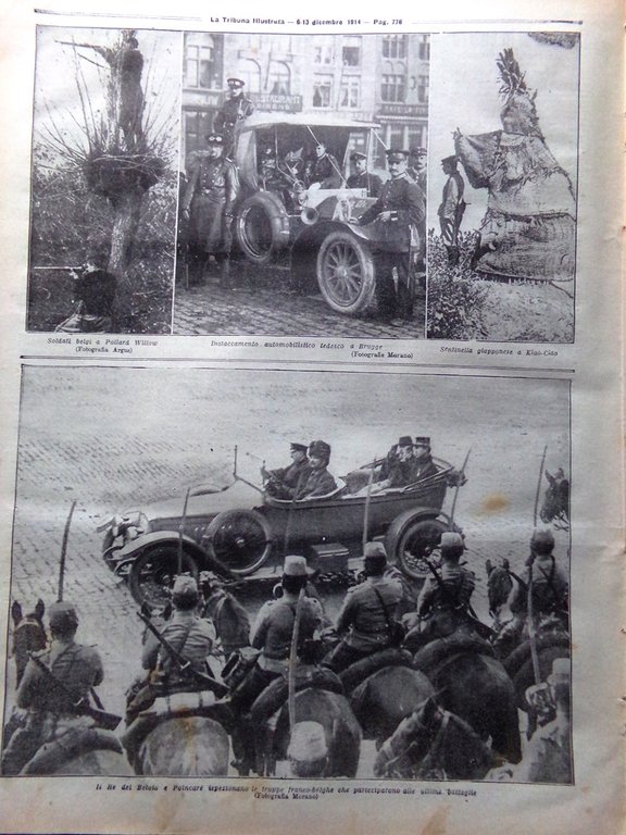 La Tribuna Illustrata 6 Dicembre 1914 WW1 Dixmude Casino Sanremo …
