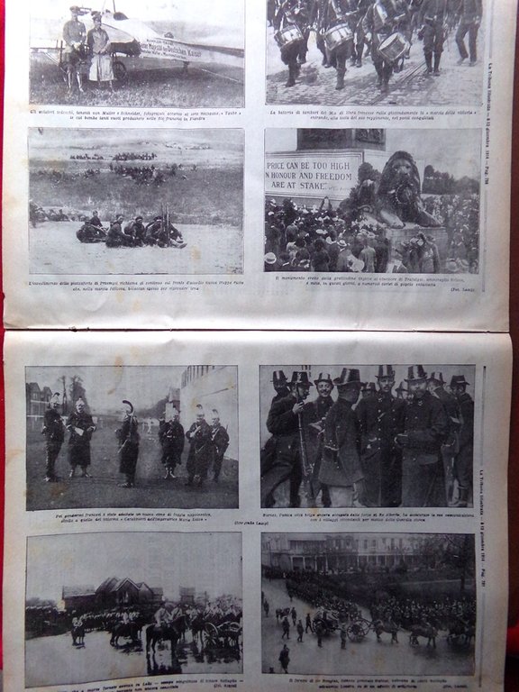 La Tribuna Illustrata 6 Dicembre 1914 WW1 Dixmude Casino Sanremo …