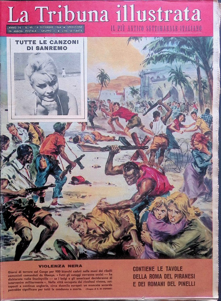 La Tribuna Illustrata 6 Dicembre 1964 Gbenye Sanremo Pinelli Agatha …