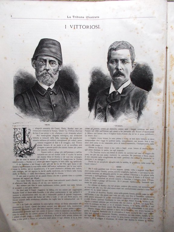 La Tribuna Illustrata 6 Gennaio 1890 Primo Numero Assoluto Gayarre …