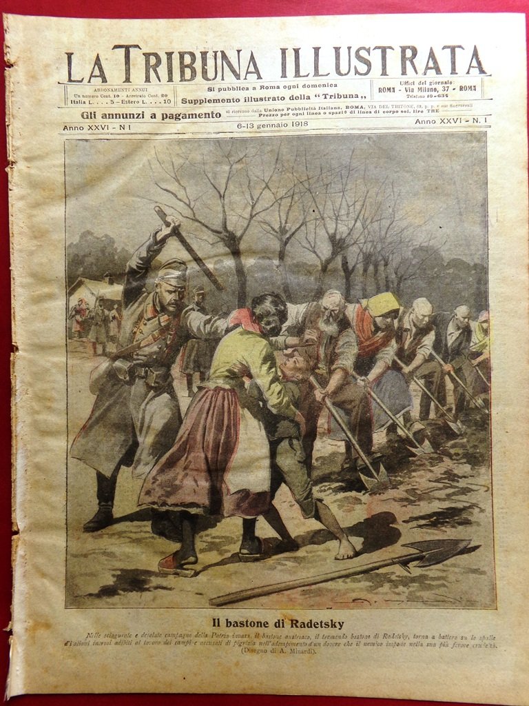 La Tribuna Illustrata 6 Gennaio 1918 WW1 Radetsky Egitto Marinai … | Immagine principale