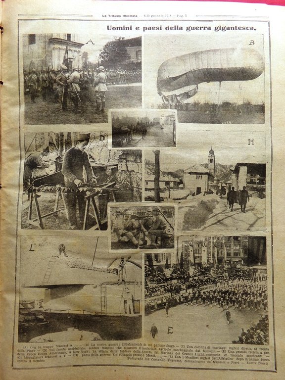 La Tribuna Illustrata 6 Gennaio 1918 WW1 Radetsky Egitto Marinai … | Immagine Gallery 4