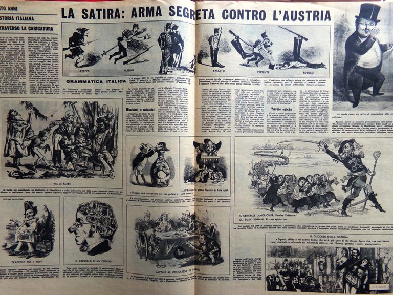 La Tribuna Illustrata 6 Gennaio 1963 Caricatura Clark Ferraro Christie …