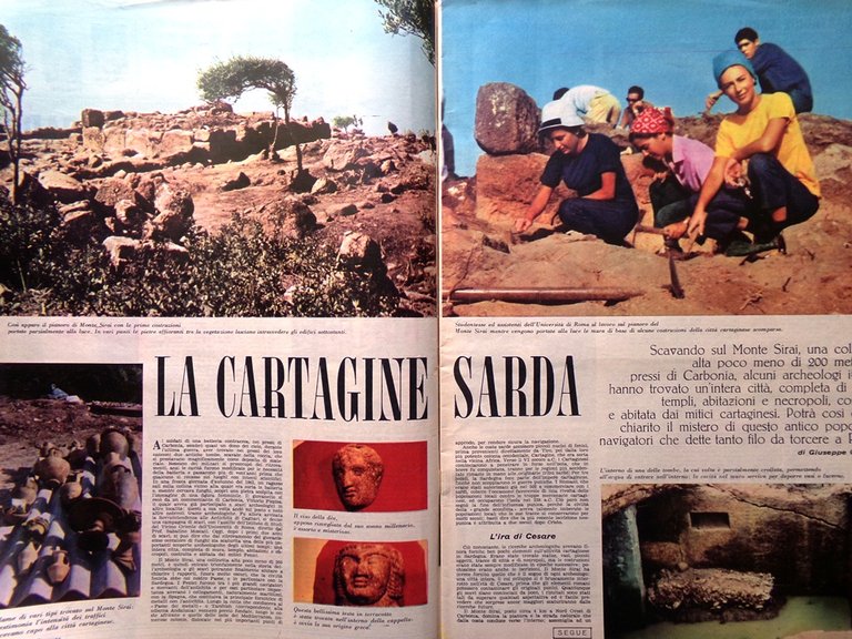 La Tribuna Illustrata 6 Giugno 1965 Carbonia San Nicola Imbuti …