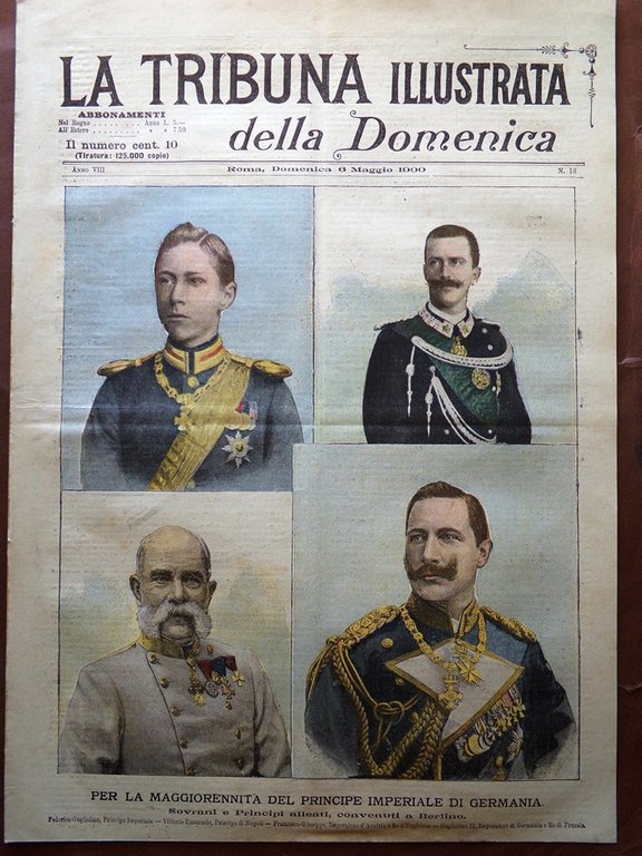 La Tribuna Illustrata 6 Maggio 1900 Pia Marchi Maggi Principe … | Immagine Gallery 2