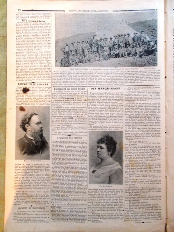 La Tribuna Illustrata 6 Maggio 1900 Pia Marchi Maggi Principe …