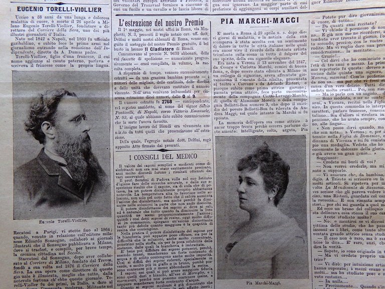 La Tribuna Illustrata 6 Maggio 1900 Pia Marchi Maggi Principe … | Immagine Gallery 7