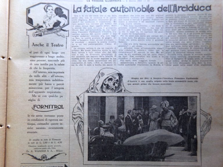 La Tribuna Illustrata 6 Marzo 1927 Crusoe Bard De Pinedo …