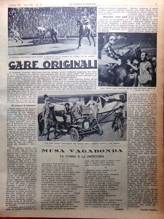 La Tribuna Illustrata 6 Marzo 1938 Giornale Petrarca Attrici di …