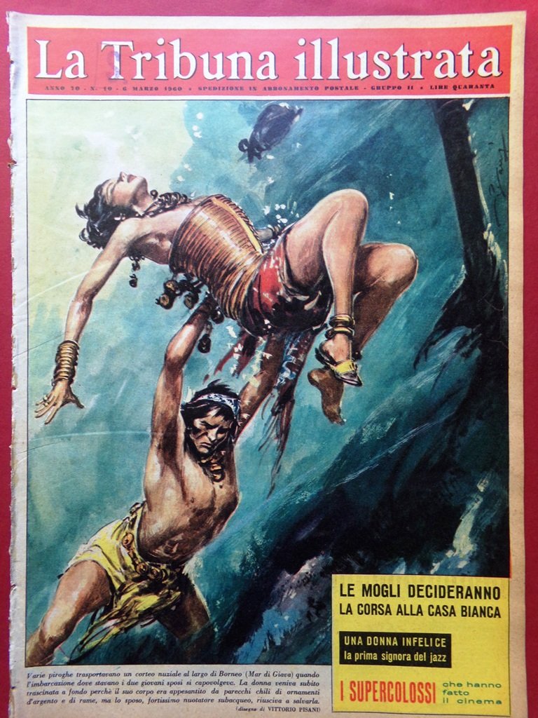 La Tribuna Illustrata 6 Marzo 1960 Fitzgerald Birmania Kolossal Chopin … | Immagine principale