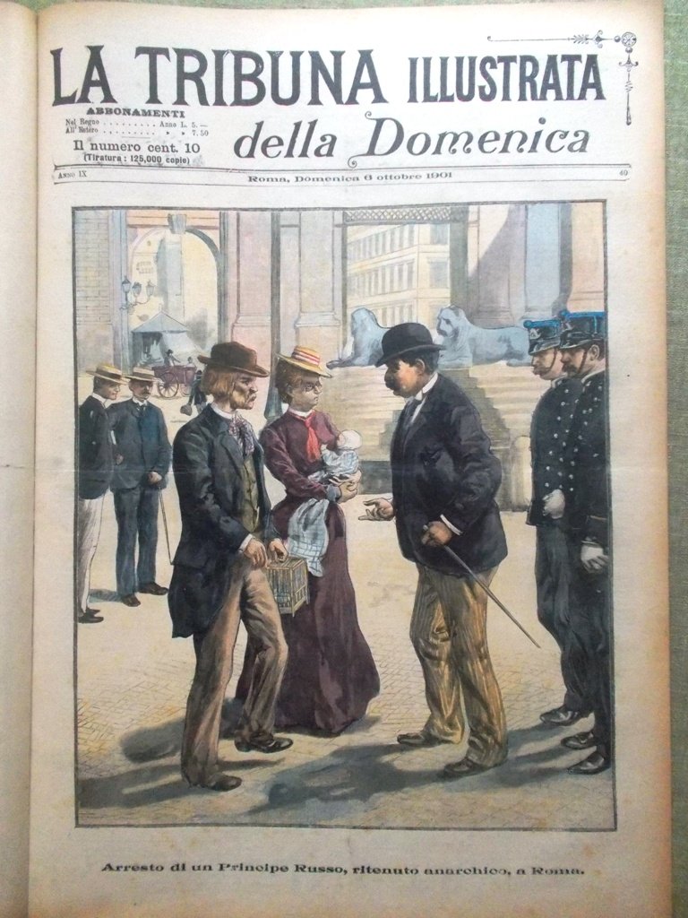 La Tribuna Illustrata 6 Ottobre 1901 Teatro Vicenza Guglielmo Roma …