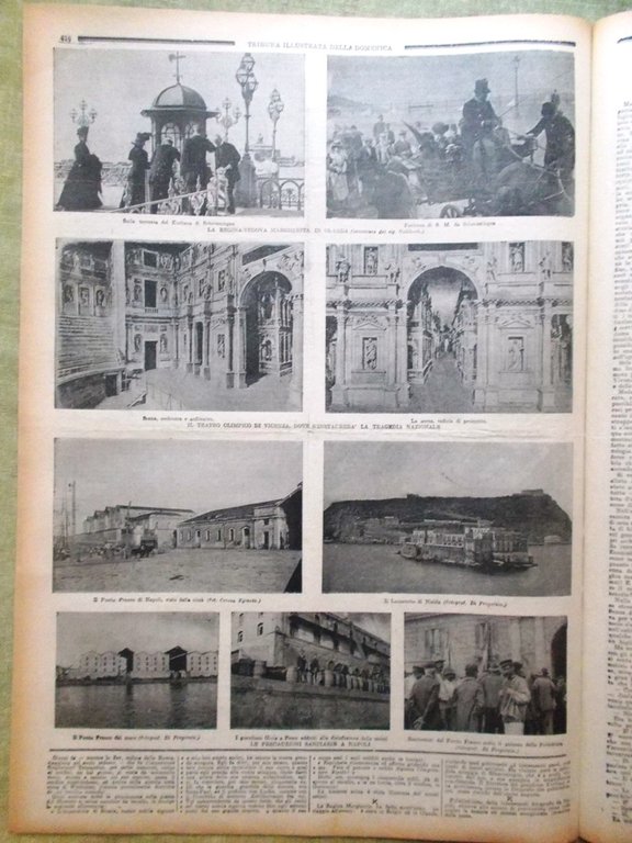 La Tribuna Illustrata 6 Ottobre 1901 Teatro Vicenza Guglielmo Roma …