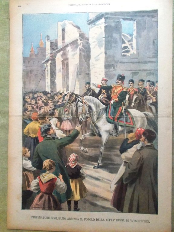 La Tribuna Illustrata 6 Ottobre 1901 Teatro Vicenza Guglielmo Roma …