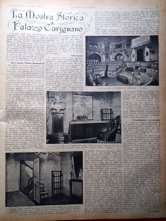 La Tribuna Illustrata 6 Ottobre 1935 Asmara Nyabinghi Carignano Donatori …