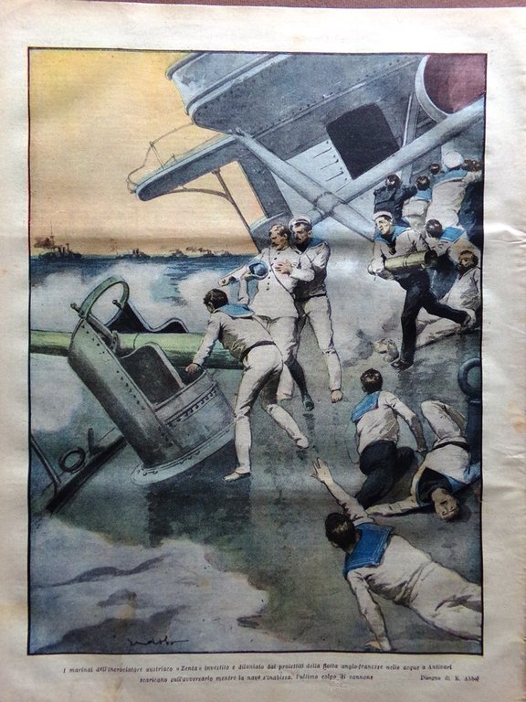La Tribuna Illustrata 6 Settembre 1914 WW1 Puccini Ristori Arcais …