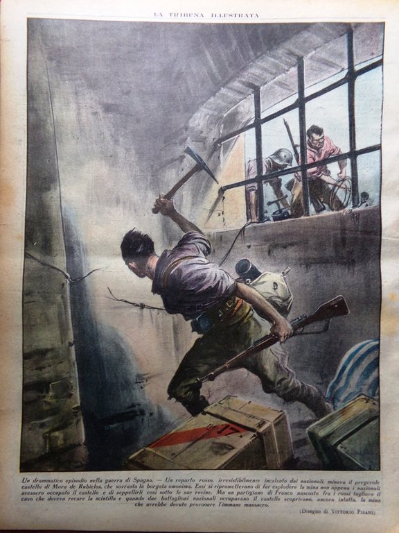La Tribuna Illustrata 7 Agosto 1938 Bartali su Alpi Attila …