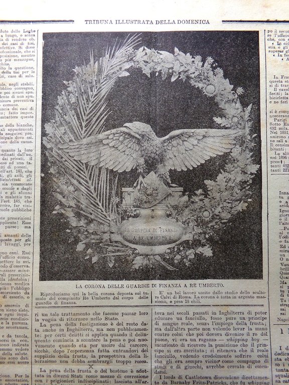 La Tribuna Illustrata 7 Aprile 1901 Cerimonie Pasquali Novara Teatro …