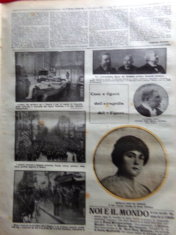 La Tribuna Illustrata 7 Aprile 1912 Scavi di Pompei Trinità …