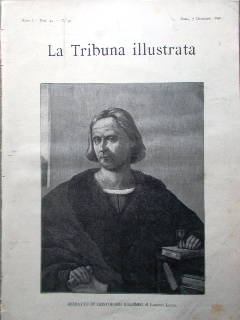 La Tribuna Illustrata 7 Dicembre 1890 Colombo Linfa Koch Santo …