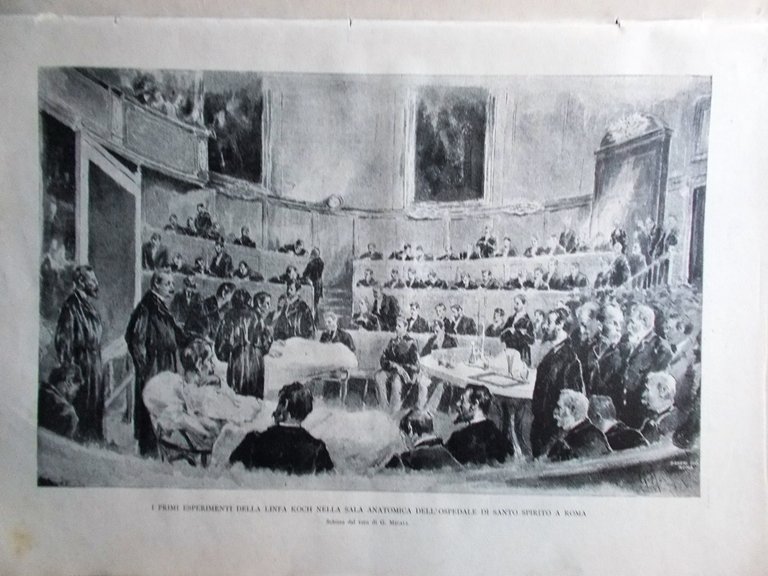 La Tribuna Illustrata 7 Dicembre 1890 Colombo Linfa Koch Santo …