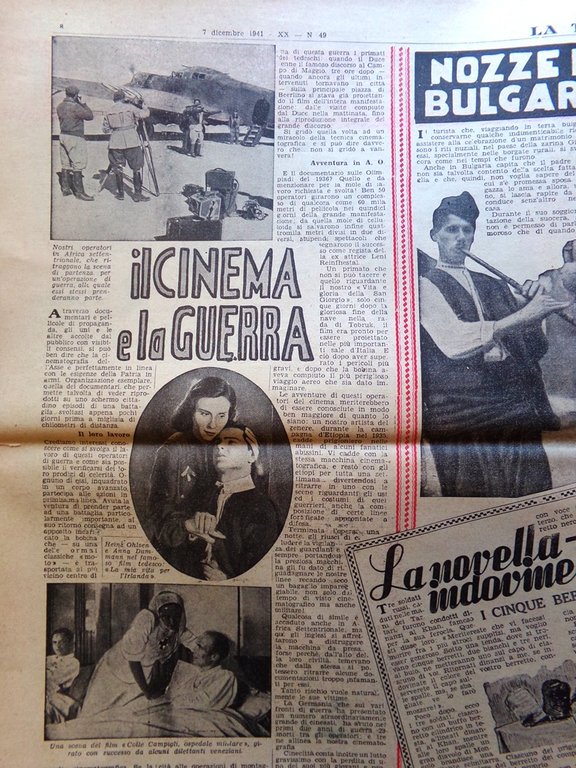 La Tribuna Illustrata 7 Dicembre 1941 WW2 Battaglia in Marmarica …