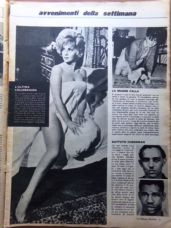 La Tribuna Illustrata 7 Febbraio 1965 Angelita Medaglie Repubblica Kruscev …