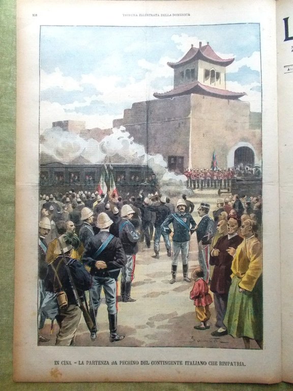 La Tribuna Illustrata 7 Luglio 1901 Valanga del Sempione Polidattilia …