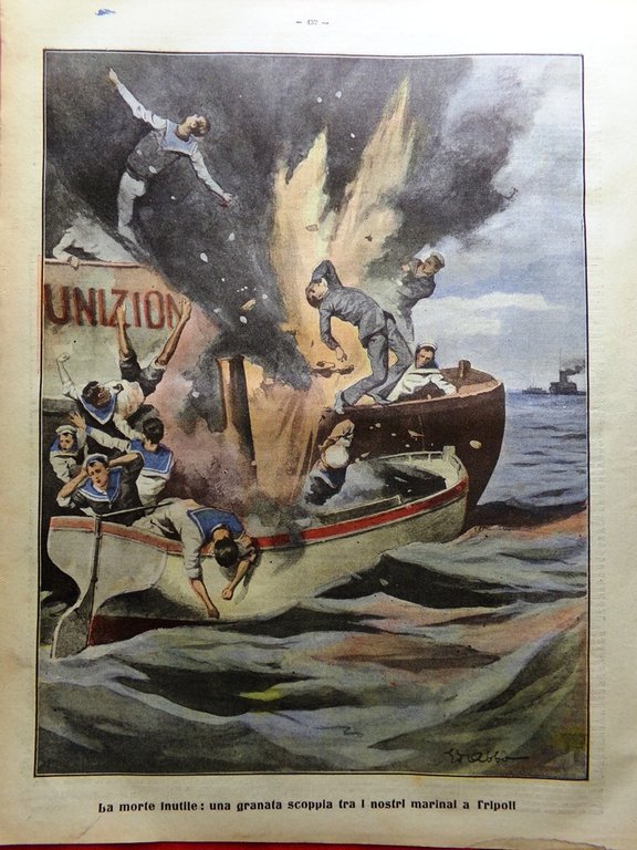 La Tribuna Illustrata 7 Luglio 1912 Isola Rodi Lotta Rousseau …