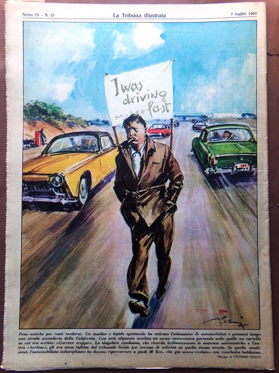 La Tribuna Illustrata 7 Luglio 1963 Papa Paolo VI Hepburn …