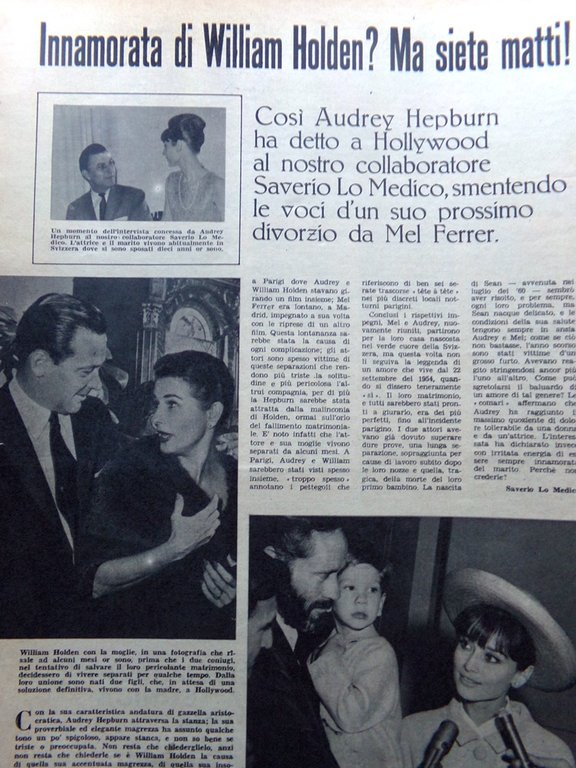 La Tribuna Illustrata 7 Luglio 1963 Papa Paolo VI Hepburn …