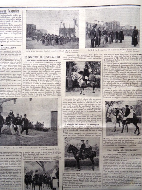La Tribuna Illustrata 7 Maggio 1899 Sovrani in Sardegna Ospedale …