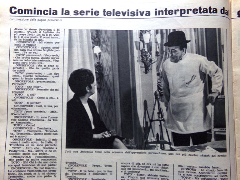 La Tribuna Illustrata 7 Maggio 1967 Totò Borboni Briganti Castelverde …