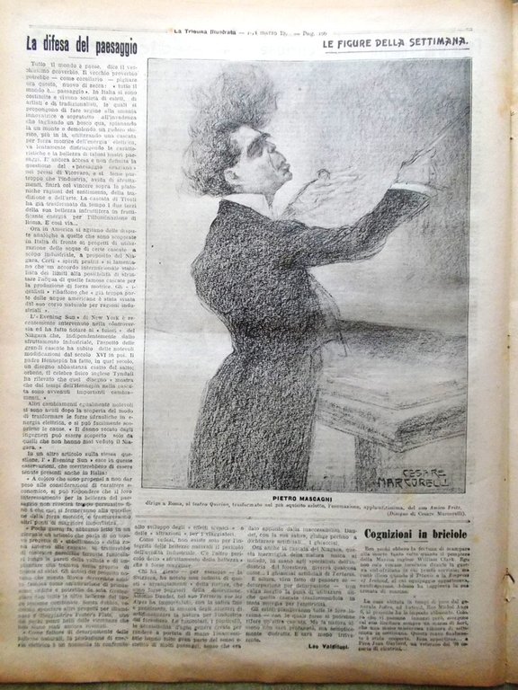 La Tribuna Illustrata 7 Marzo 1915 WW1 Battaglia Augustow Teatro …