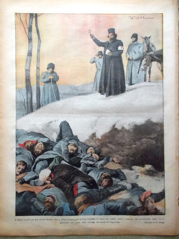La Tribuna Illustrata 7 Marzo 1915 WW1 Battaglia Augustow Teatro …