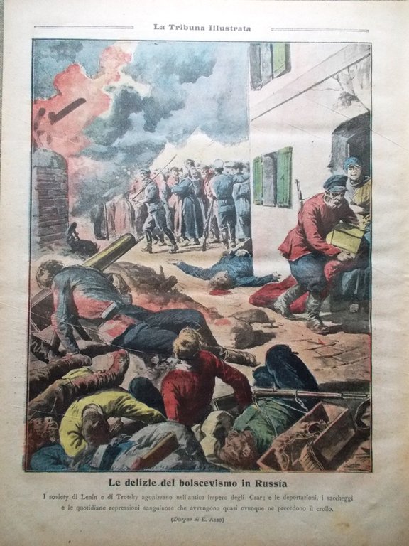La Tribuna Illustrata 7 Novembre 1920 Bolscevismo Americanate Irlanda Templemore