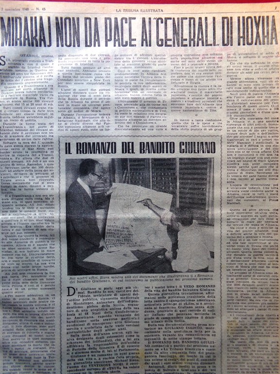 La Tribuna Illustrata 7 Novembre 1948 Rosselli Mirakaj Giuliano Fantasmi … | Immagine Gallery 2
