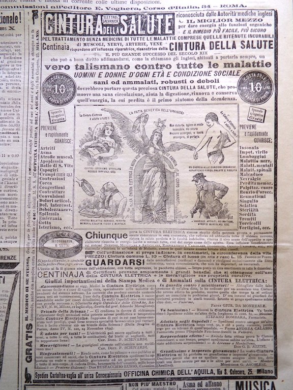 La Tribuna Illustrata 7 Ottobre 1900 Teatro Monumento Umberto Fiesole …