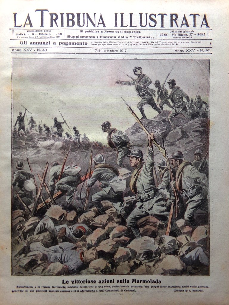 La Tribuna Illustrata 7 Ottobre 1917 WW1 Marmolada Foto di … | Immagine principale