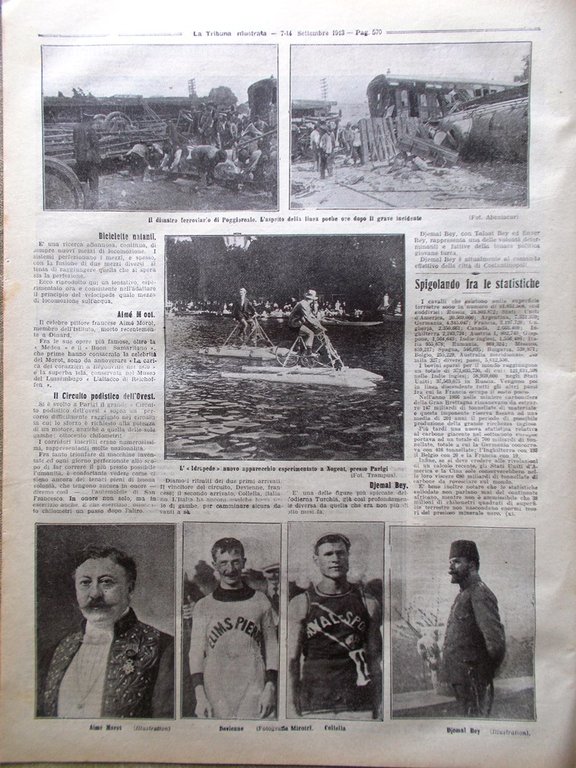 La Tribuna Illustrata 7 Settembre 1913 Boccaccio Certaldo Ollivier Imperator …