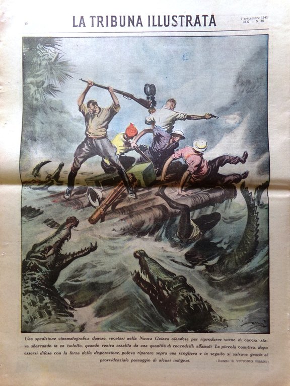 La Tribuna Illustrata 7 Settembre 1941 WW2 Iran Stati Uniti …