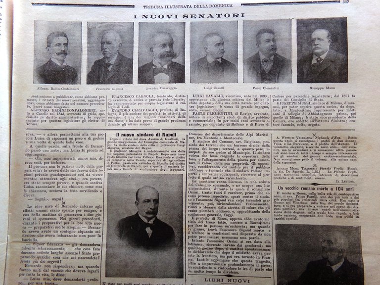 La Tribuna Illustrata 8 Dicembre 1901 D'Annunzio Francesca Processo Verona …