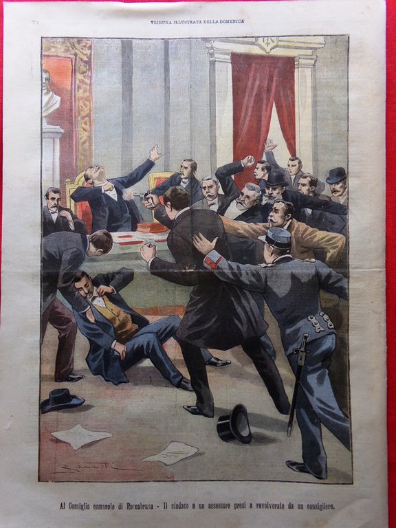 La Tribuna Illustrata 8 Dicembre 1901 D'Annunzio Francesca Processo Verona …