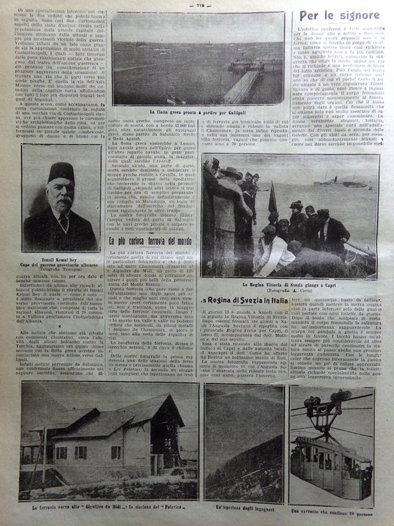 La Tribuna Illustrata 8 Dicembre 1912 Scuole Roma Frey Fonografo …
