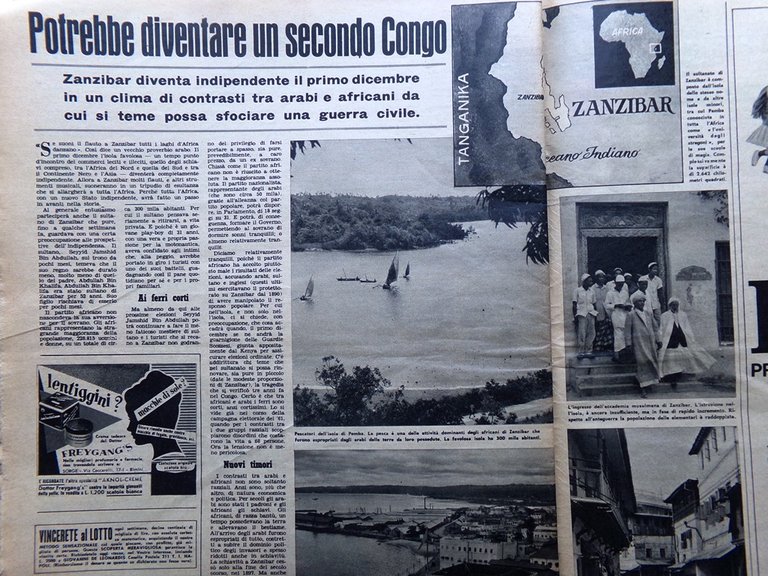 La Tribuna Illustrata 8 Dicembre 1963 Assassinio Kennedy Abu Simbel …