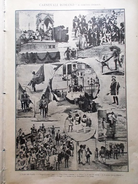 La Tribuna Illustrata 8 Febbraio 1891 Ermete Novelli Carnevale Romano …