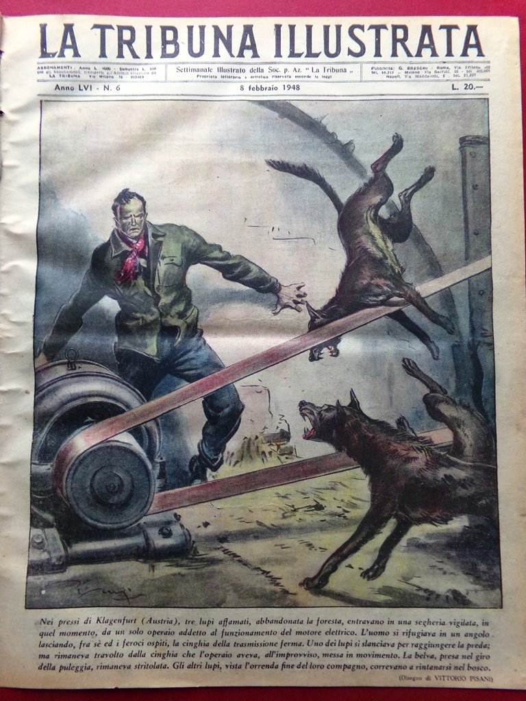 La Tribuna Illustrata 8 Febbraio 1948 Amanuensi Sport Gigli Schipa … | Immagine principale